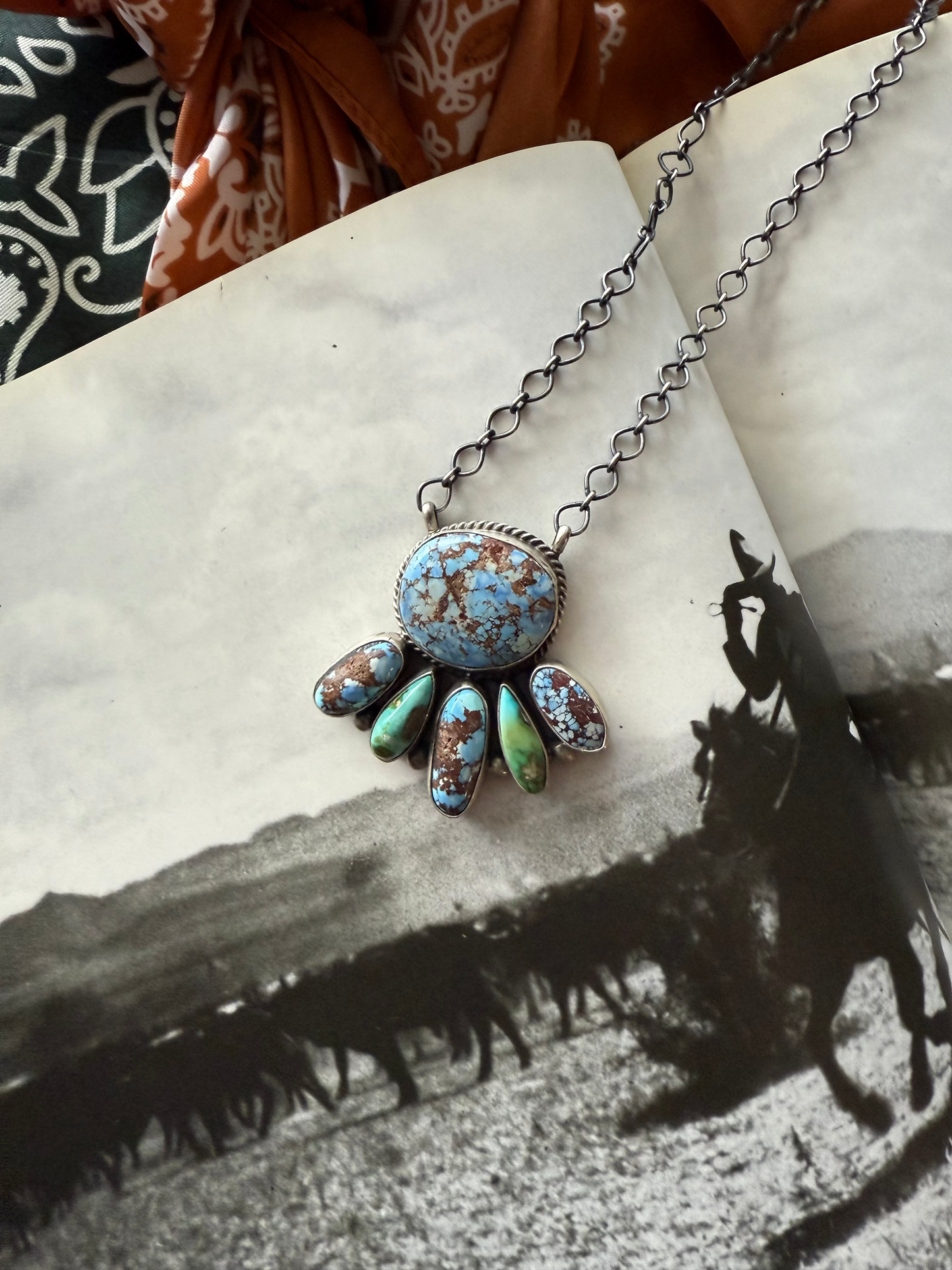 Golden Hills & Sonoran Cluster Necklace