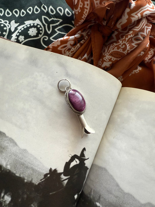 Purple Spiny Blossom Pendant