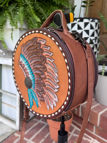 American Darling Headdress Round Bag