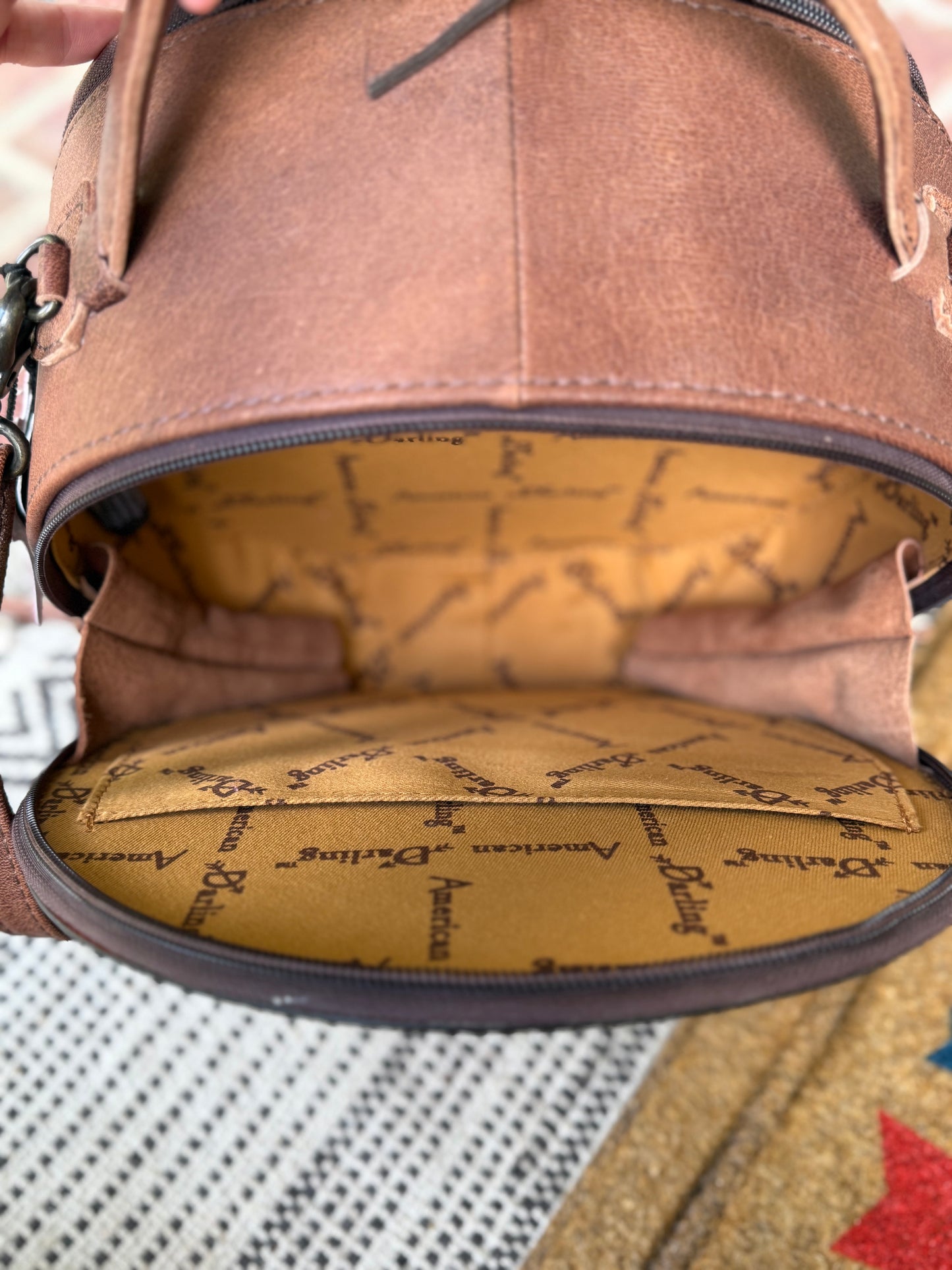 American Darling Headdress Round Bag